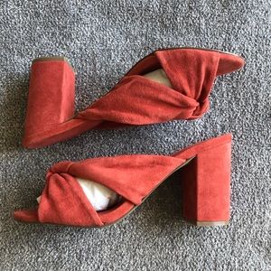 New suede heels
